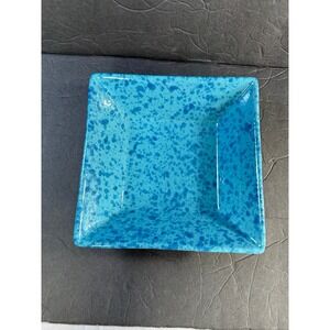 Vintage Mamma Ro Blue Square Bowl made in‎ Italy